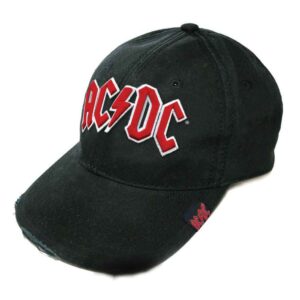 AC/DC Red Logo Black Baseball Cap