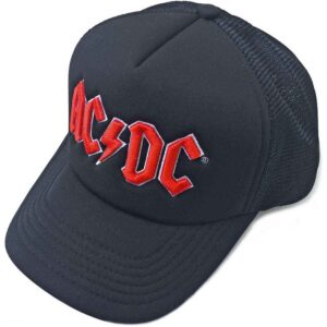 AC/DC Red Logo Black Mesh Back Cap