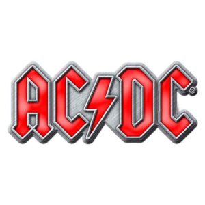 AC/DC Red Logo Pin Badge