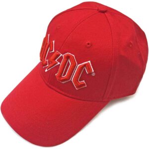 AC/DC Red Logo Red Baseball Cap