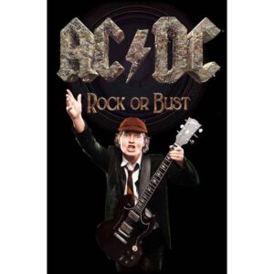 AC/DC Rock Or Bust / Angus Textile Poster