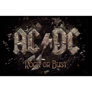 AC/DC Rock Or Bust Textile Poster