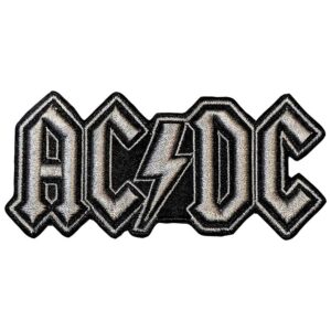 AC/DC Silver Logo Patch