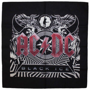 AC/DC Unisex Black Ice Black Bandana