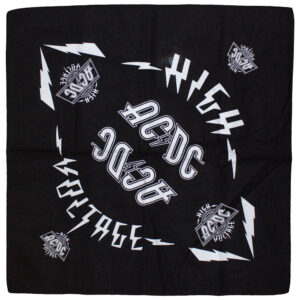 AC/DC Unisex High Voltage Black Bandana