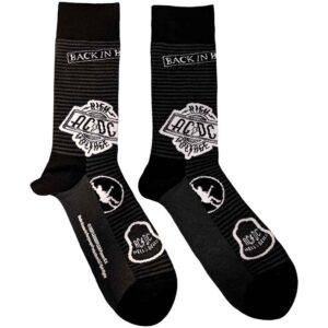 AC/DC Unisex Icons Black UK Size 7 - 11 Ankle Socks