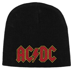 AC/DC Unisex Logo Black Beanie Hat