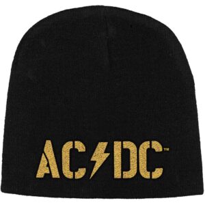 AC/DC Unisex PWR-UP Band Logo Black Beanie Hat