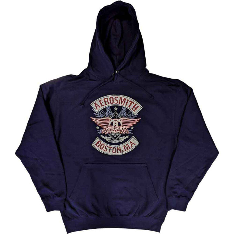 Aerosmith Boston Pride Navy Blue Pullover Hoodie