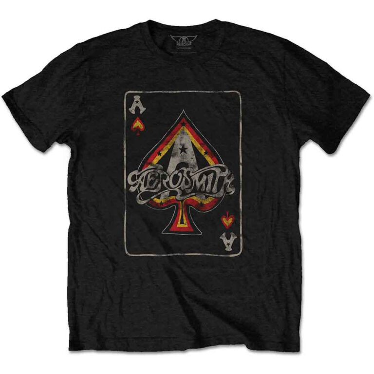 Aerosmith Ace Black T-Shirt