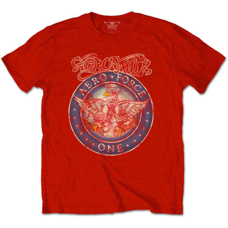 Aerosmith Aero Force Red T-Shirt