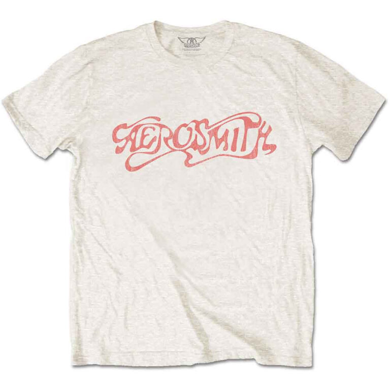 Aerosmith Classic Logo Natural T-Shirt