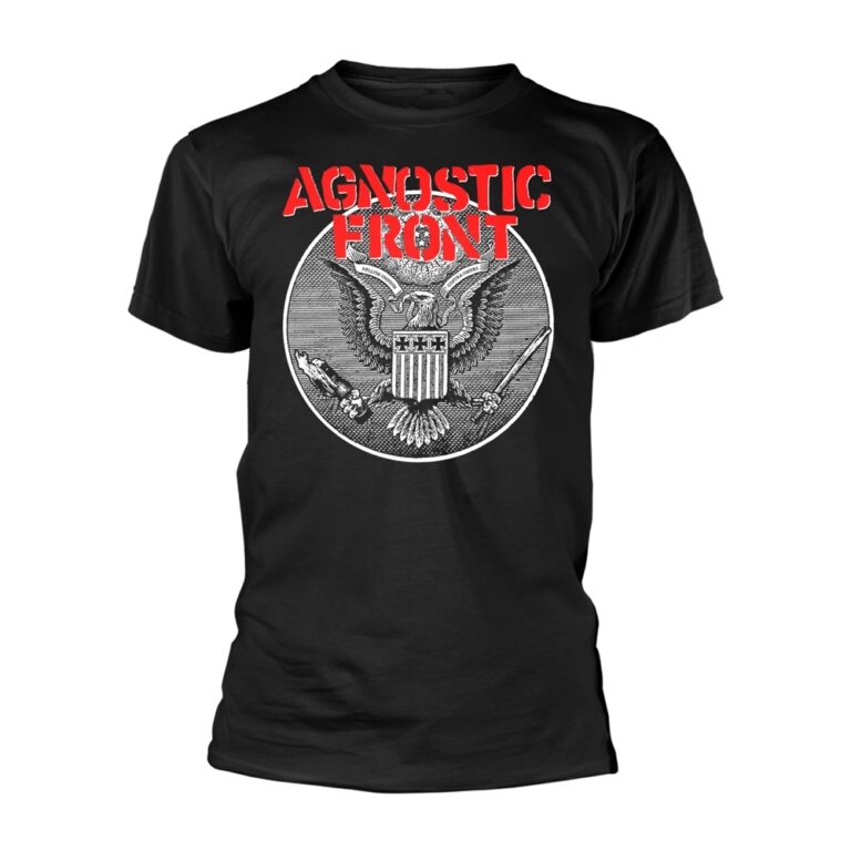 Agnostic Front – Against All Eagle Front / Back Print T-Shirt