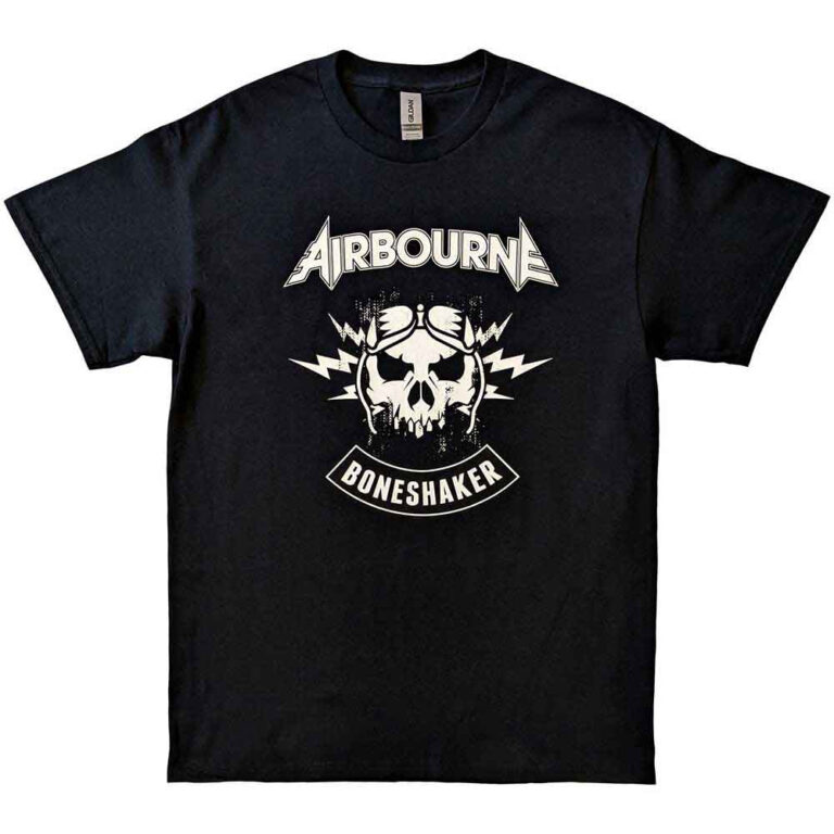Airbourne R ‘n’ R Boneshaker Black Back Print T-Shirt