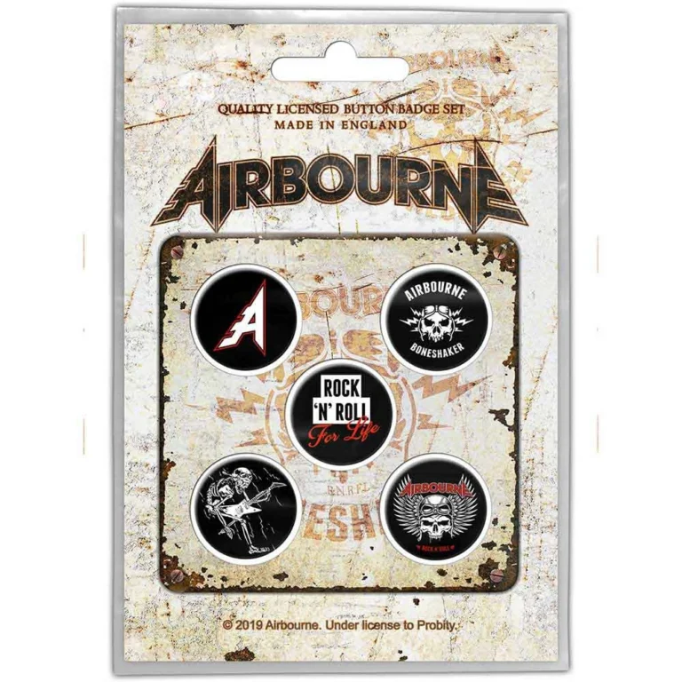 Airbourne Boneshaker Badge Pack