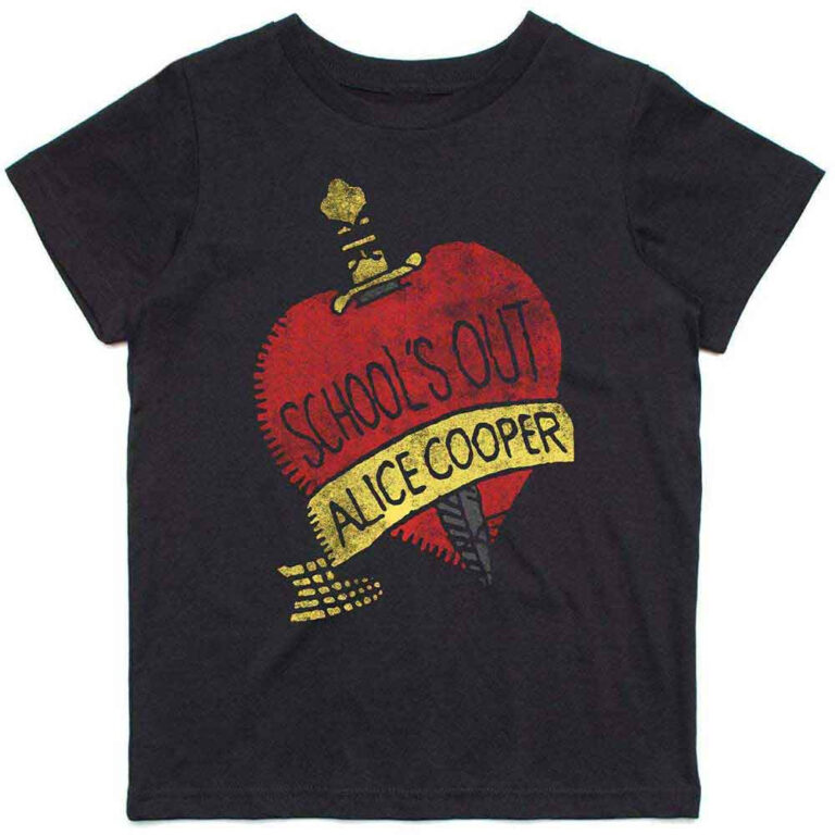 Alice Cooper Schools Out Black Kids T-Shirt
