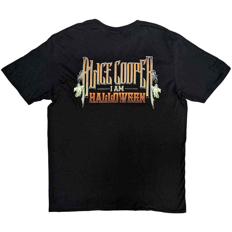 Alice Cooper I am Halloween Black Back Print T-Shirt