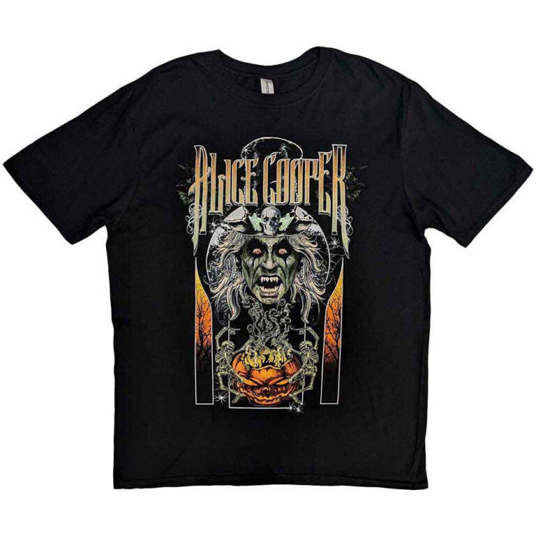 Alice Cooper I am Halloween Black Back Print T-Shirt