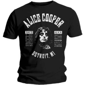 Alice Cooper School's Out Lyrics Black T-Shirt