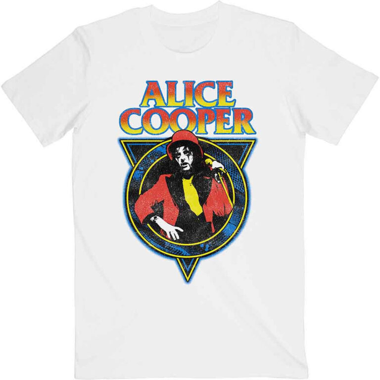 Alice Cooper Snakeskin White T-Shirt