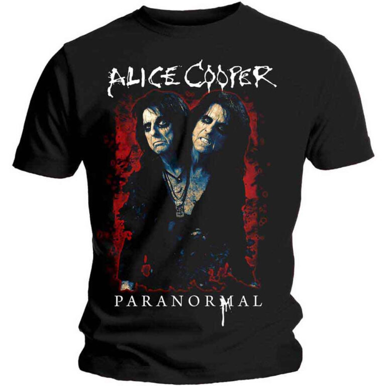 Alice Cooper Paranormal Splatter Black T-Shirt