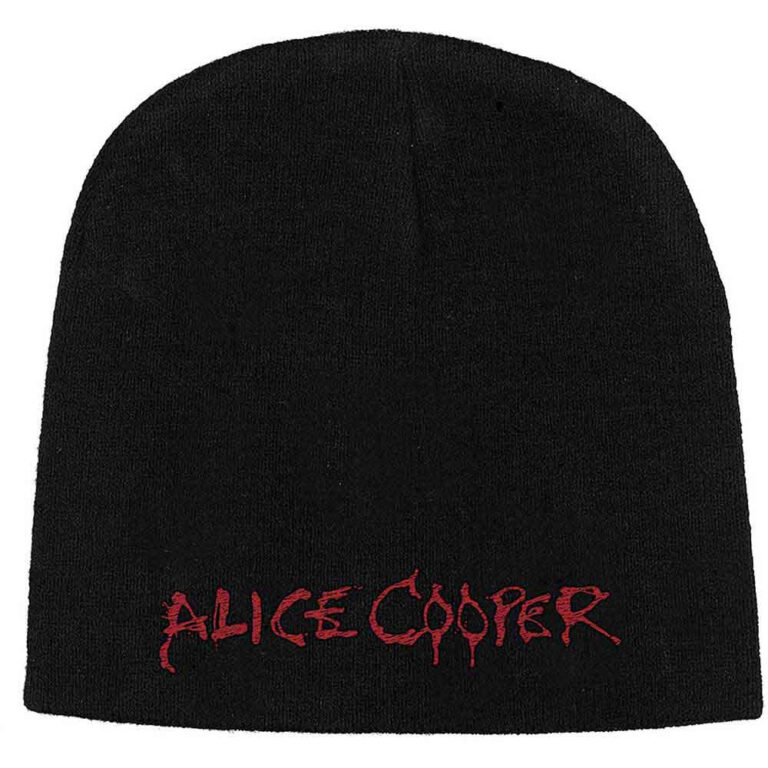 Alice Cooper Unisex Logo Black Beanie Hat