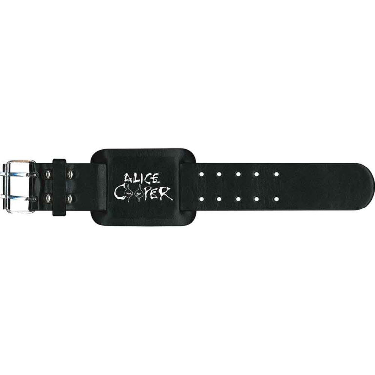 Alice Cooper Eyes Leather Wrist Strap