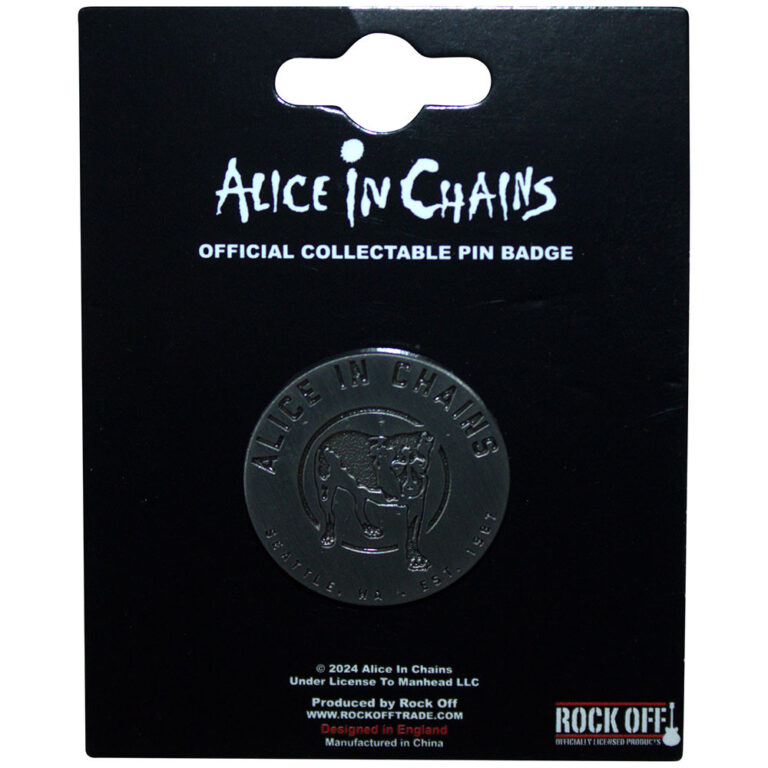 Alice In Chains Three-Legged Dog Pin Badge