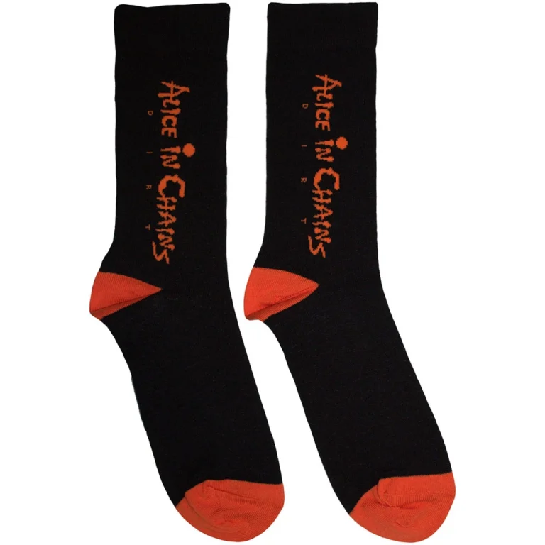 Alice In Chains Unisex Logo Black UK Size 6 – 11 Socks