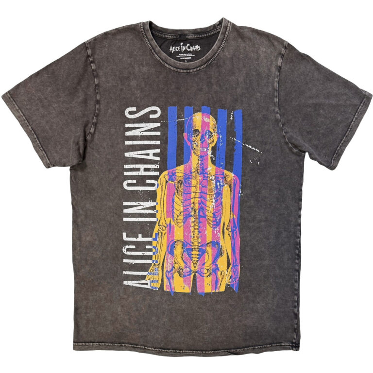 Alice In Chains Skeletal Charcoal Grey T-Shirt