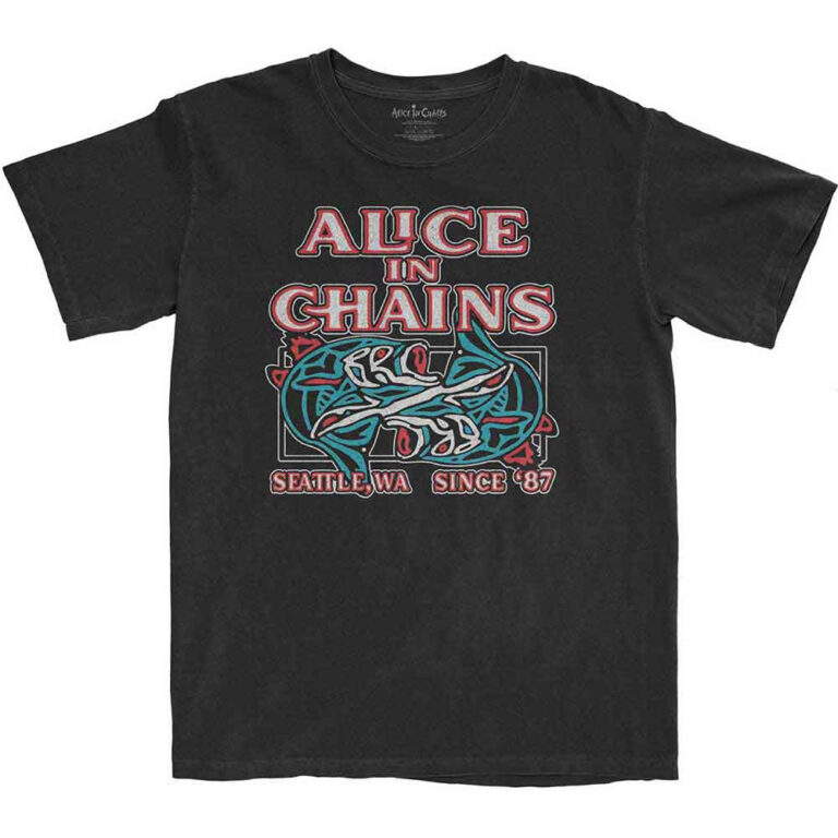 Alice In Chains Totem Fish Black T-Shirt