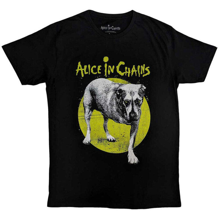 Alice In Chains Three-Legged Dog v2 Black T-Shirt