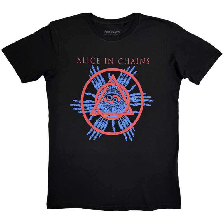 Alice In Chains Circle Triangle Black T-Shirt