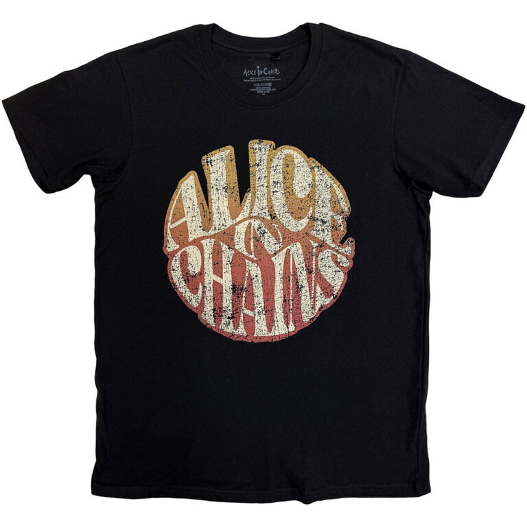 Alice In Chains Gradient Logo Black T-Shirt
