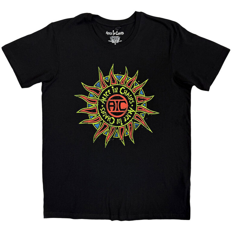 Alice In Chains Sun Logo Black T-Shirt