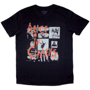 Alice In Chains Albums Montage Black T-Shirt