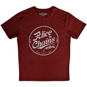 Alice In Chains Circle Emblem Red T-Shirt