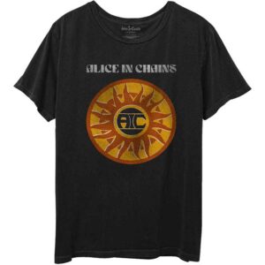 Alice In Chains Circle Sun Vintage Black T-Shirt