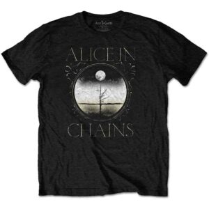 Alice In Chains Moon Tree Black Back Print T-Shirt
