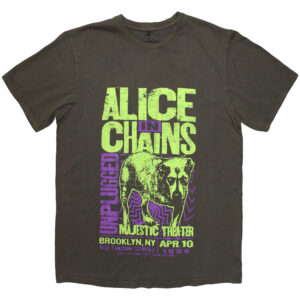 Alice In Chains Unplugged Dog Grey Wash Wash Collection T-Shirt