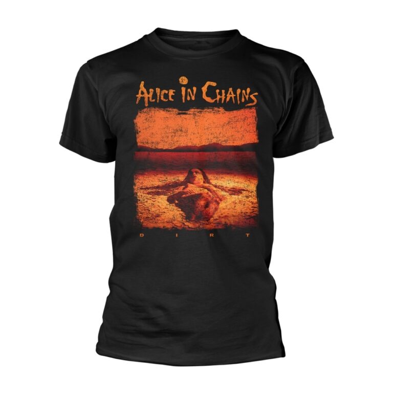 Alice In Chains – Distressed Dirt Front / Back Print T-Shirt