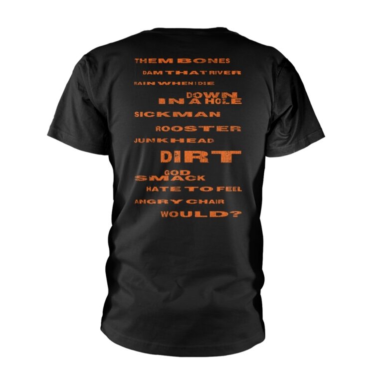 Alice In Chains – Distressed Dirt (softstyle) Front / Back Print T-Shirt