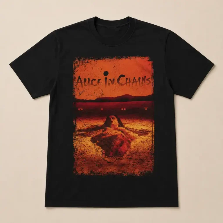 Alice In Chains Dirt Album Cover Black T-Shirt