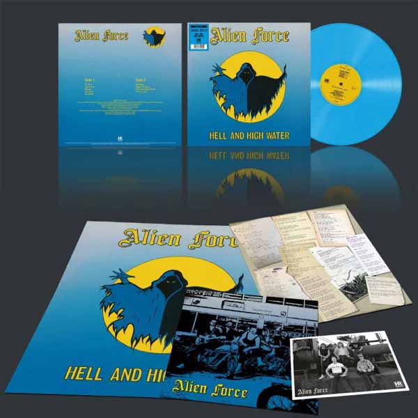 Alien Force – HELL AND HIGH WATER (BLUE VINYL) Vinyl LP