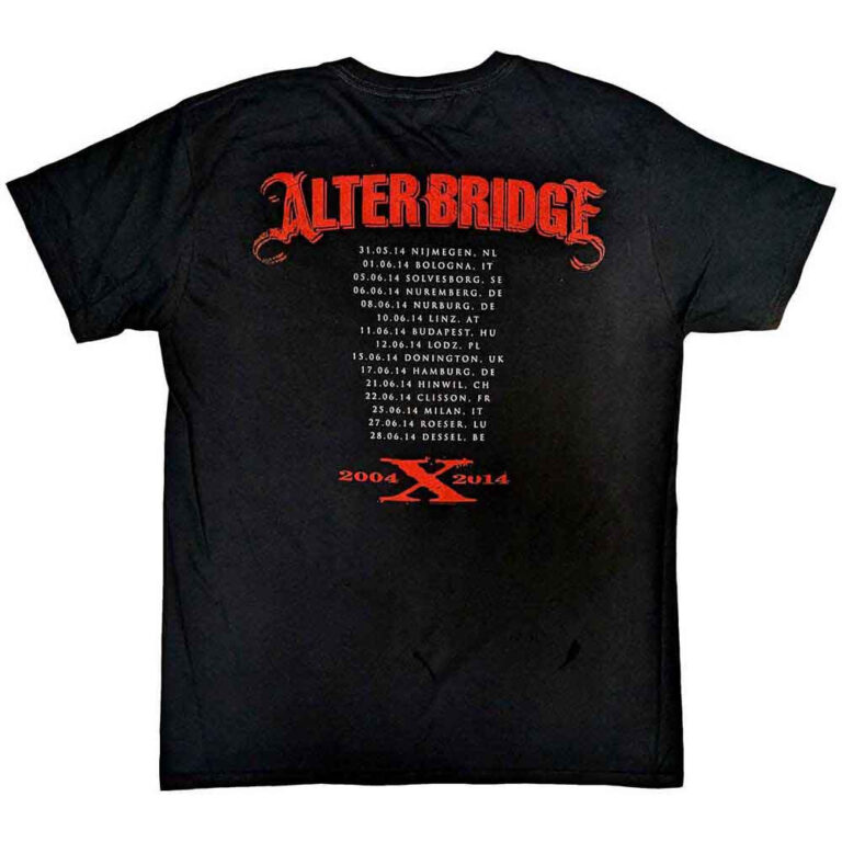 Alter Bridge Fortress 2014 Tour Dates T-Shirt