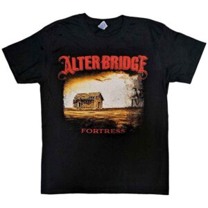Alter Bridge Fortress 2014 Tour Dates Black Back Print T-Shirt