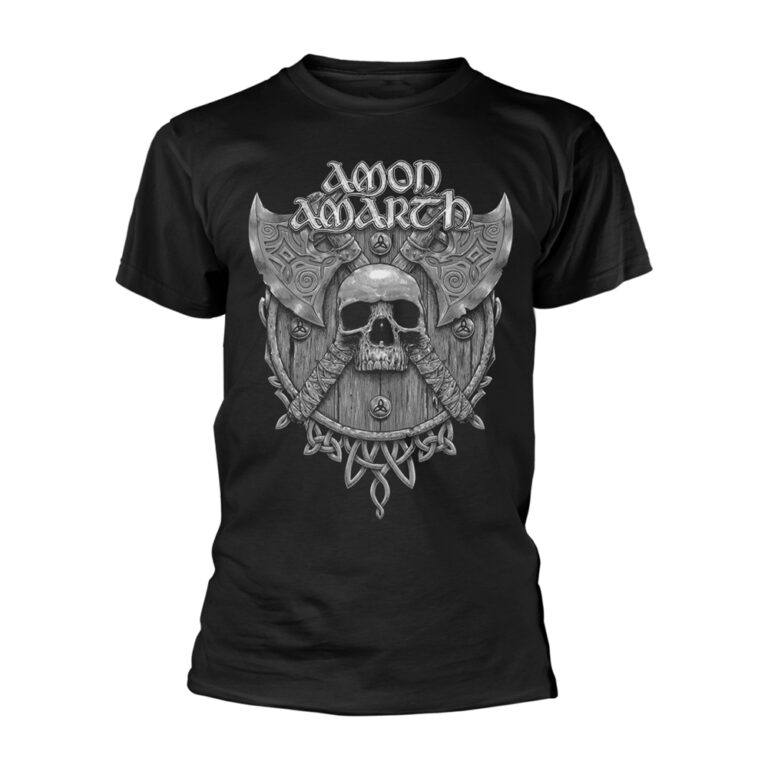 Amon Amarth – Grey Skull (softstyle) Front / Back Print T-Shirt