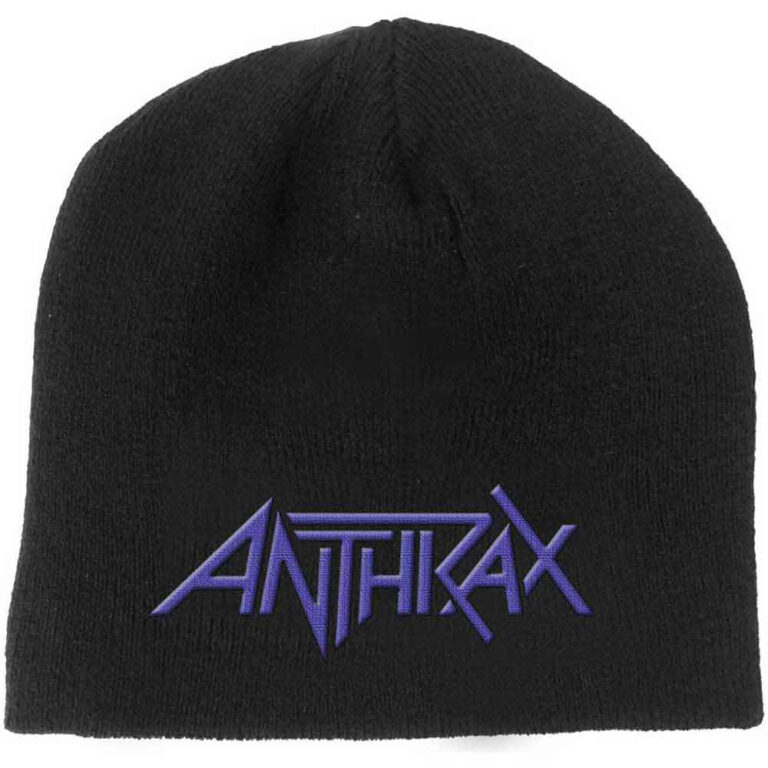 Anthrax Unisex Logo Black Beanie Hat