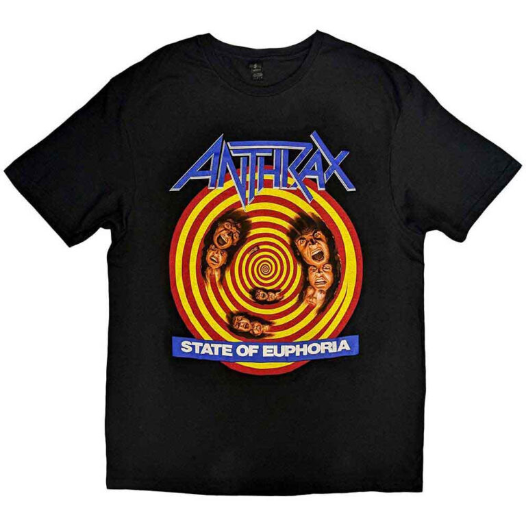 Anthrax State of Euphoria Black T-Shirt