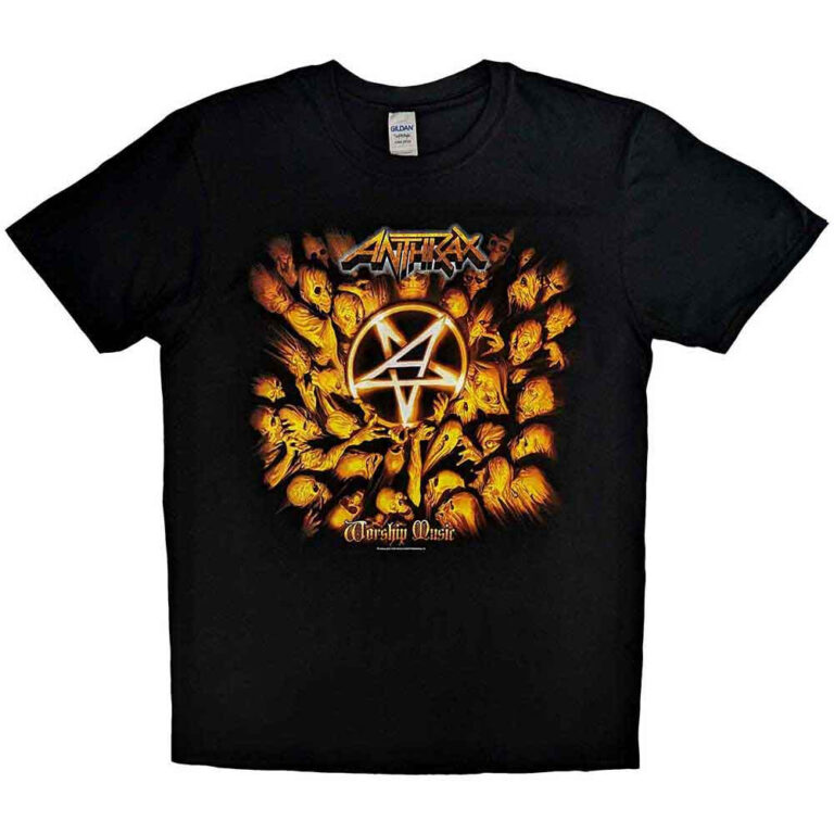 Anthrax Worship Music Black T-Shirt
